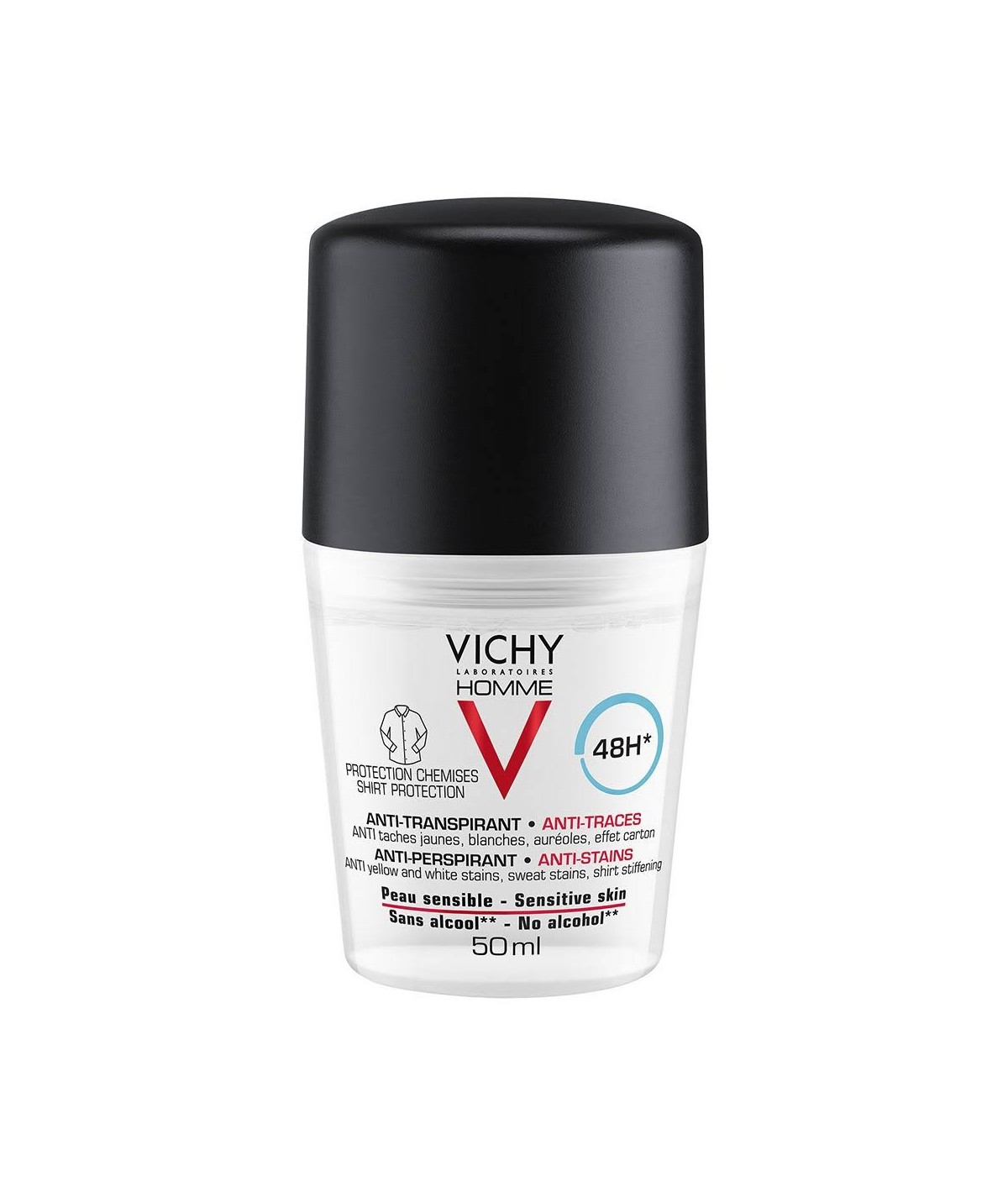 Vichy Homme Desodorante Antitranspirante Antimanchas 48h 50ml