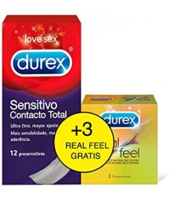 DUREX SENSITIVO + REAL FEEL