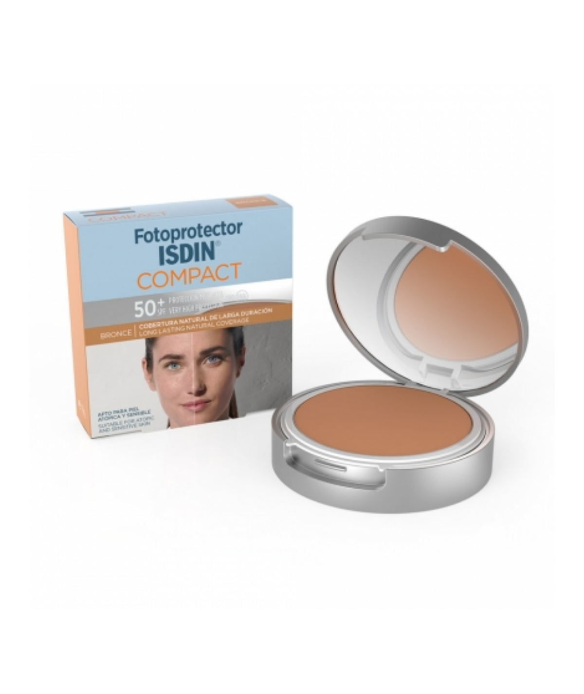 FOTOPROTECTOR ISDIN COMPACT SPF-50+ BRONCE 10 G