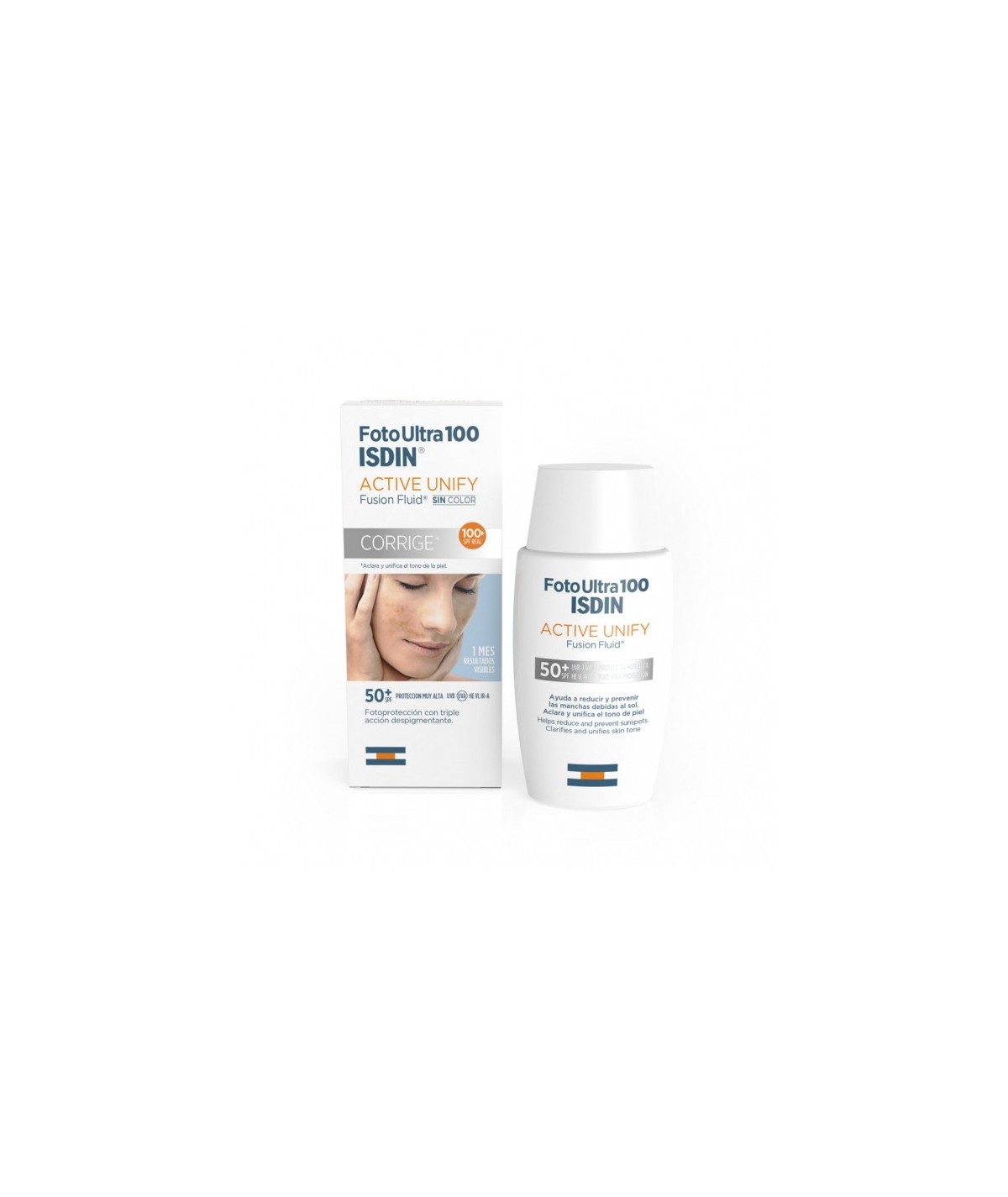 FOTOPROTECTOR ISDIN 100+ FUSION FLUID 50 ML ACT UNIF